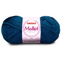 Lã Mollet Círculo 40g com 5 unidades - Cor 2770 Azul Clássico