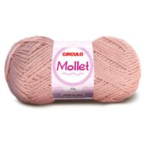 Lã Mollet Círculo 40g com 5 unidades - Cor 3013 Glacê