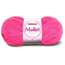 Lã Mollet Círculo 40g com 5 unidades - Cor 3182 Pitaya