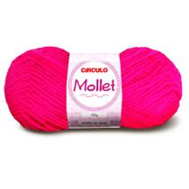 Lã Mollet Círculo 40g com 5 unidades - Cor 385 Pink