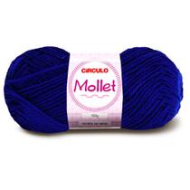 Lã Mollet Círculo 40g com 5 unidades - Cor 512 Azul Bic Lã Mollet Círculo 40g com 5 unidades - Cor 512 Azul Bic