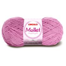 Lã Mollet Círculo 40g com 5 unidades - Cor 6040 Lírio
