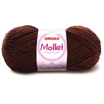 Lã Mollet Círculo 40g com 5 unidades - Cor 608 Chocolate