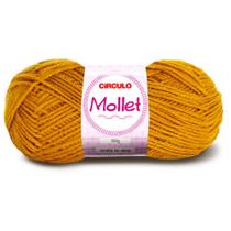 Lã Mollet Círculo 40g com 5 unidades - Cor 7030 Mostarda