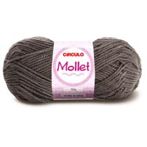 Lã Mollet Círculo 40g com 5 unidades - Cor 7417 Chumbo