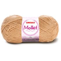 Lã Mollet Círculo 40g com 5 unidades - Cor 7650 Amêndoa