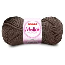 Lã Mollet Círculo 40g com 5 unidades - Cor 7947 Fibra Negra