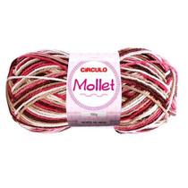 Lã Mollet Círculo Cor Mesclada 100G - 9306