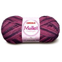 Lã Mollet Círculo Cor Preto Mesclada 100g - 9016