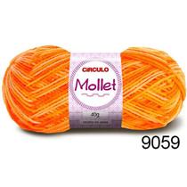 Lã Mollet Círculo Cor Preto Mesclada 100g - 9016