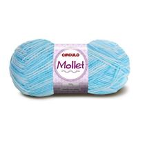 Lã Mollet Círculo Cor Preto Mesclada 100g - 9016