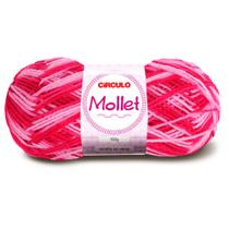 Lã Mollet Círculo Mesclada 100g - Cor 9427 Flor