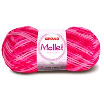 Lã Mollet Círculo Mesclada 40g com 5 unidades - Cor 9339 Vibrante