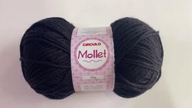 Lã Mollet Circulo Novelo com 100 Gramas - UNIDADE - COR 940 PRETO