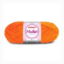 Lã mollet cor 4445 tangerina unidade