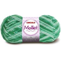 Lã Mollet Multicolor 200m 100g Quartzo Verde 9440 Círculo - Circulo