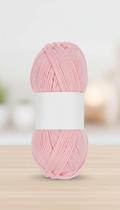 Lã para Artesanato 40g Cor Rosa Claro
