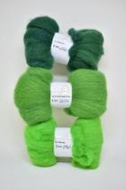 Lã para feltragem corriedale fina - Mini kit 2 - 30g