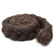 Lã para Feltragem Corriedale Marrom - 200g Lã para Feltragem Corriedale Marrom - 200g