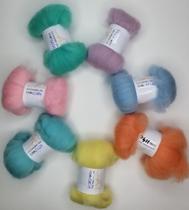 Lã para feltragem Kit Candy de 70g em corriedale fina