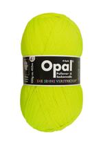 Lã para Meias Opal Uni 4 Fios 100 g 75% Lã Amarelo Neon