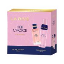 La rive kit perfume feminino her choice edt 100ml La rive kit perfume feminino her choice edt 100ml
