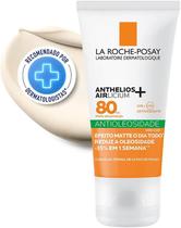 La Roche-Posay Anthelios Airlicium FPS 80 Protetor Solar Facial Antioleosidade, Toque Seco, 40g