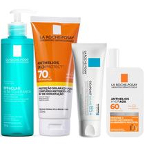 La Roche Posay kit Cicaplast Anthelios Effaclar Protetor solar