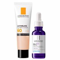 La Roche-Posay Kit - Protetor Solar Facial com Cor 1.0 + Sérum Facial Mela B3 para Redução de Marcas