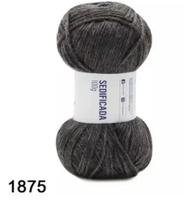 Lã sedificada pingouin 100 gr cor 1875 cinza melange