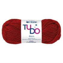 Lã Tricô Cisne Dprimera 00335 40G Vermelho Escuro - Pacote com 05