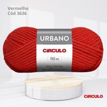 Lã Urbano de 100g da Circulo Cor Vermelho 3636