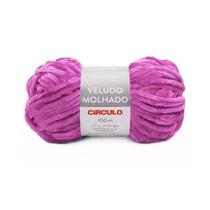Lã Veludo Molhado Circulo - 100g COR:6116 - Rosa Choque