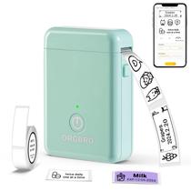 Label Maker ORGBRO X1 Bluetooth portátil com cortador verde Label Maker ORGBRO X1 Bluetooth portátil com cortador verde