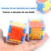 Labirinto 3D Transparente Cubo Mágico Alívio Do Estresse Jogo De Quebra-cabeça Para Crianças Rolo
