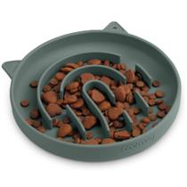 Labirinto de impressão digital de silicone Slow Feeder Cat Bowl Coomazy Labirinto de impressão digital de silicone Slow Feeder Cat Bowl Coomazy