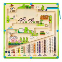 Labirinto magnético de cores e números Teieeo para crianças com mais de 3 anos