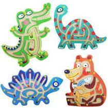 Labirinto magneticos dino, urso e jacare