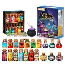 Laboratório De Química Infantil Poções Mágicas com 20 Frascos, Caldeirão e Glitter Laboratório De Química Infantil Poções Mágicas com 20 Frascos, Caldeirão e Glitter