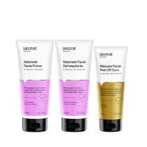 Labotrat Dermo Skin Care Sab Pré Make 100ml + Sab Pós Make 100ml + Masc Pell Off Ouro 60g Labotrat Dermo Skin Care Sab Pré Make 100ml + Sab Pós Make 100ml + Masc Pell Off Ouro 60g