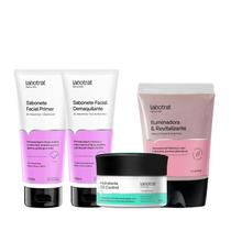Labotrat Sab Pré Make 100ml + Sab Pós Make 100ml + Hidra Gel 100g + Masc Argila Rosa 130g