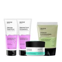 Labotrat Sab Pré Make 100ml + Sab Pós Make 100ml + Hidra Gel 100g + Masc Argila Verde 130g
