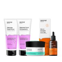 Labotrat Sab Pré Make 100ml + Sab Pós Make 100ml + Hidra Gel 100g + Sérum Anti-Age 30ml