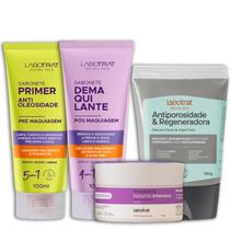 Labotrat Sab Pré Make 100ml + Sab Pós Make 100ml + Hidra Noturno Intensivo 100g + Masc Argila Preta