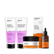 Labotrat Sab Pré Make 100ml + Sab Pós Make 100ml + Hidra Nutri Matte 100g + Sérum Anti-Age 30ml