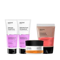 Labotrat Sab Pré Make 100ml + Sab Pós Make 100ml + Hidra Nutri Matte 3 em 1 + Masc Argila Vermelha