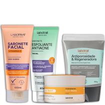 Labotrat Sab Vitamina C 100g + Esf Antiacne 80ml + Hidra Nutri 100g + Masc Argila Preta 130g