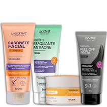 Labotrat Sab Vitamina C 100g + Esf Antiacne 80ml + Hidra Nutri 100g + Masc Pell Off Preta 60g