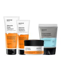 Labotrat Sab Vitamina C 100g + Esf Enzimático 80ml + Hidra Nutri 100g + Masc Argila Preta 130g