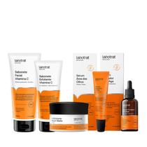 Labotrat Sab Vitamina C + Esf Enzimático + Hidra Nutri + Sérum Anti-Age + Sérum Área dos Olhos Labotrat Sab Vitamina C + Esf Enzimático + Hidra Nutri + Sérum Anti-Age + Sérum Área dos Olhos